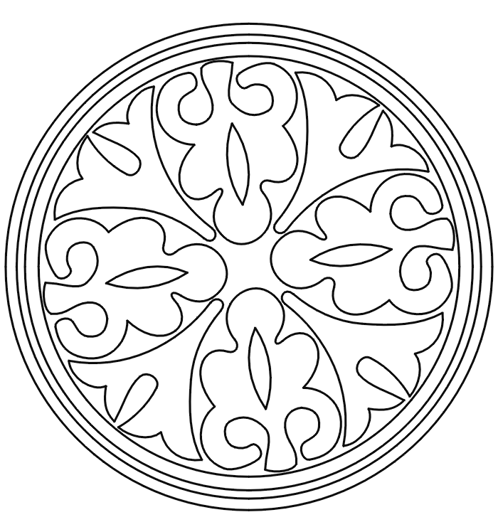 Plansa de colorat cu Medieval 9 32